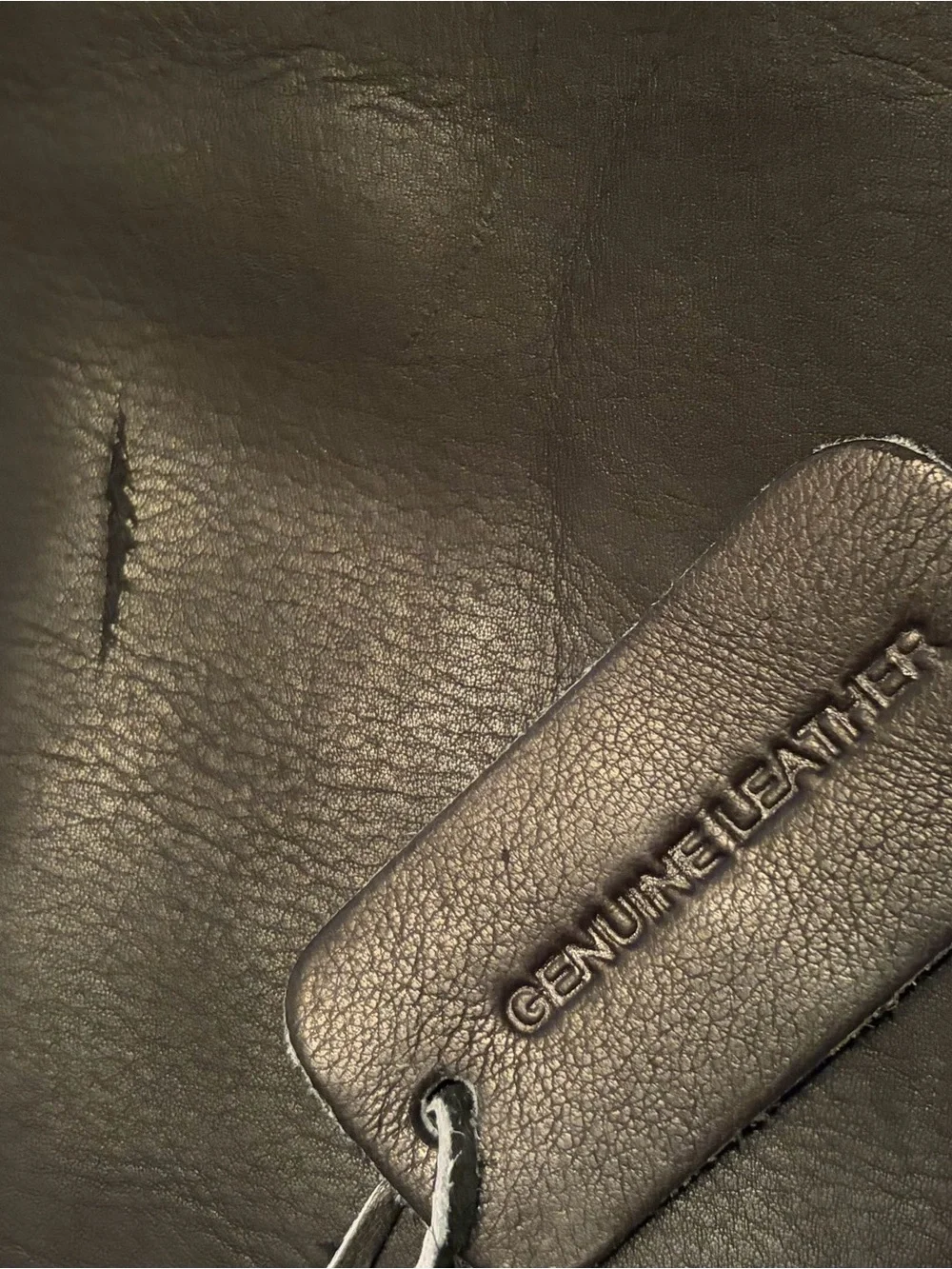 Kenneth Cole Black Leather Laptop Messenger Bag